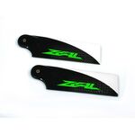 ZEAL Carbon Tail Blades 95mm (Green)