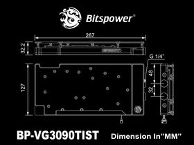Bitspower Classic VGA Water Block for ASUS TUF Gaming GeForce RTX 3090 Ti Series
